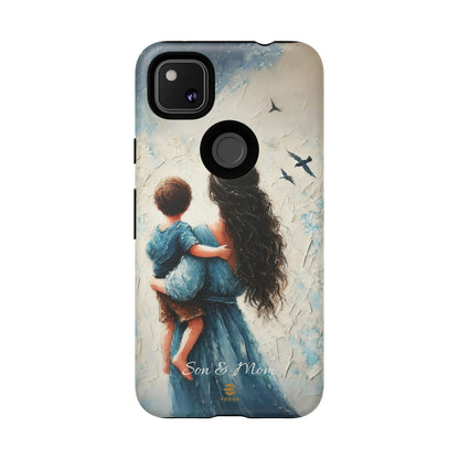 Custom Son & Mom Google Pixel Tough Phone Case