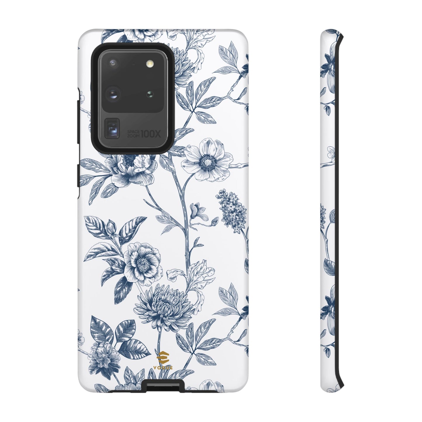 Floral Line Art Tough Phone Case Samsung