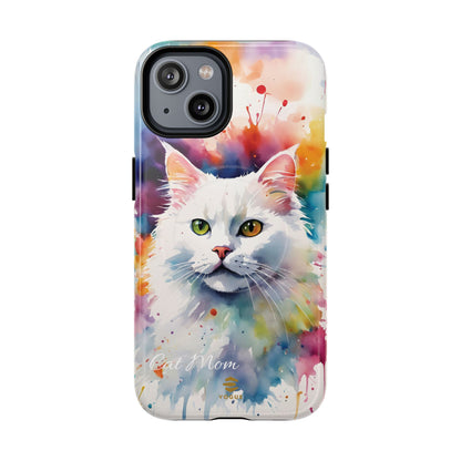 Custom White Cat  Magsafe Phone Case