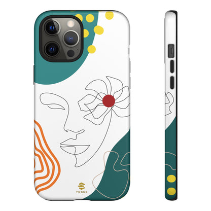 Women Face Line Art Phone Case iPhone