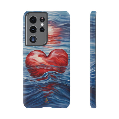 Deep devotion Red Heart Samsung Tough Case red and blue Durable protective Cover