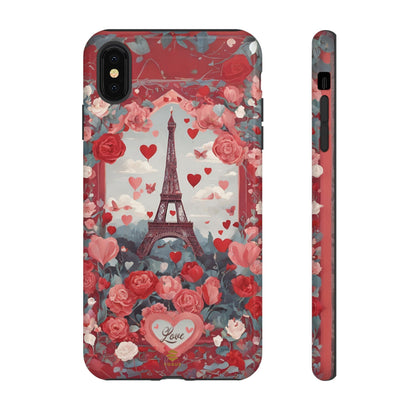 Hearts in Paris Phone Case Valentine's Day Gift for Her