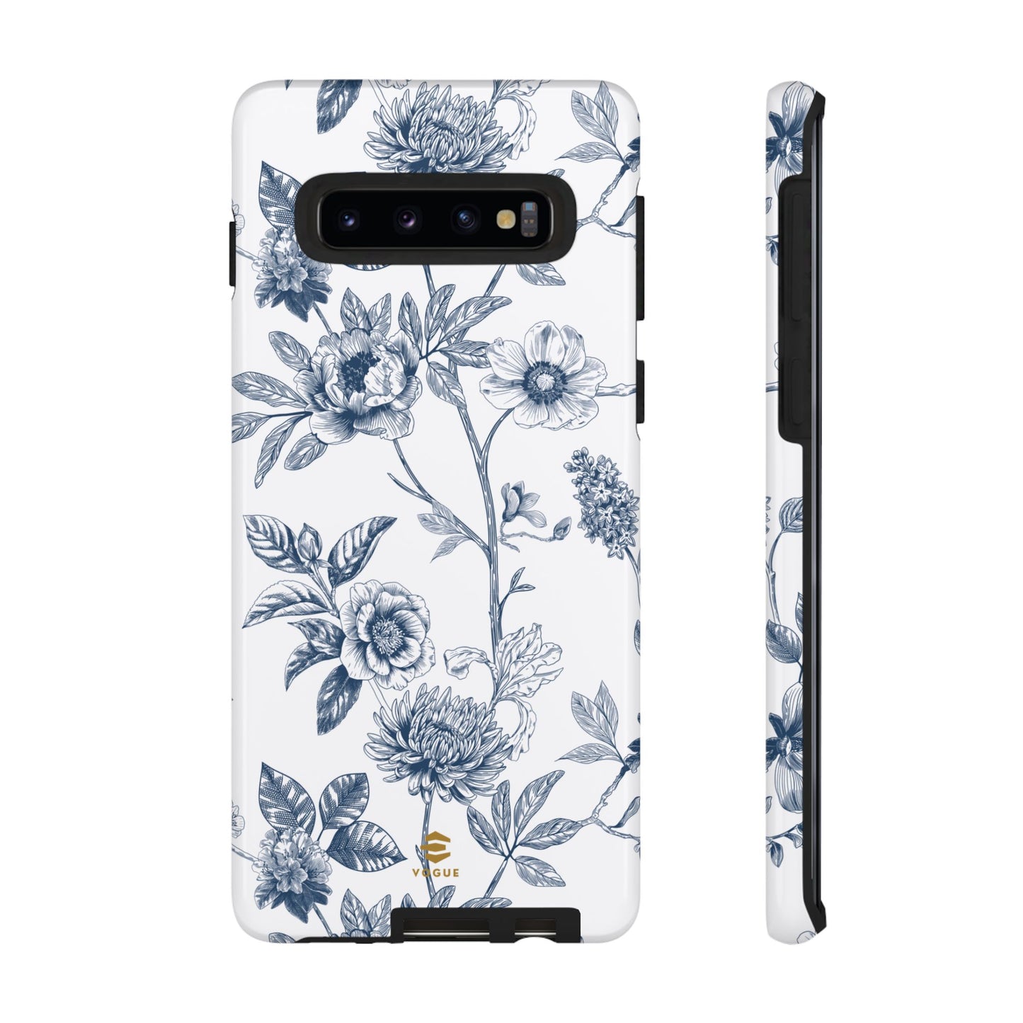 Floral Line Art Tough Phone Case Samsung