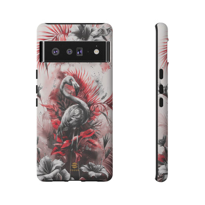 Flamingo Tropical Design Tough Phone Case Pixel