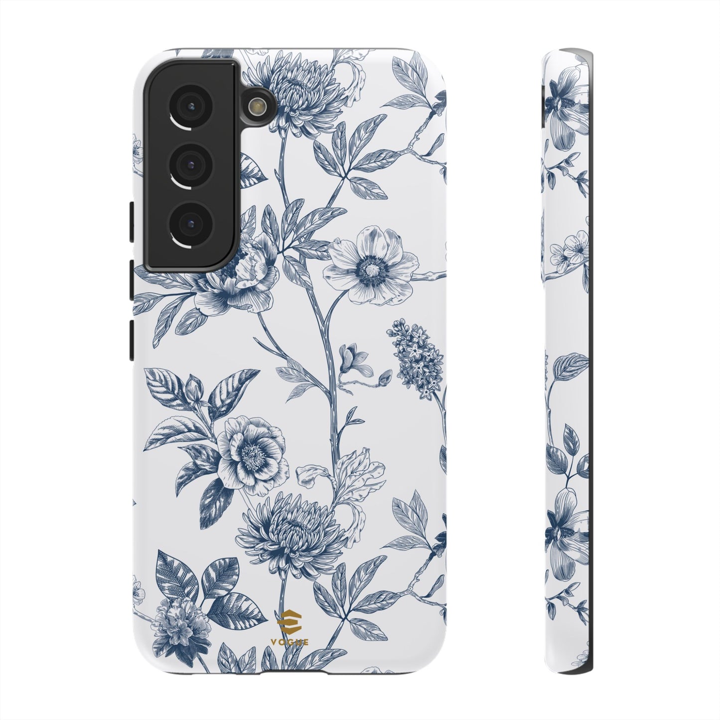 Floral Line Art Tough Phone Case Samsung