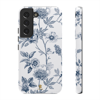 Floral Line Art Tough Phone Case Samsung