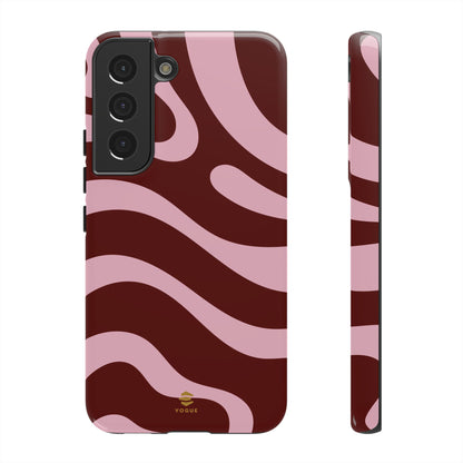 Maroon Ripple Samsung Galaxy Case