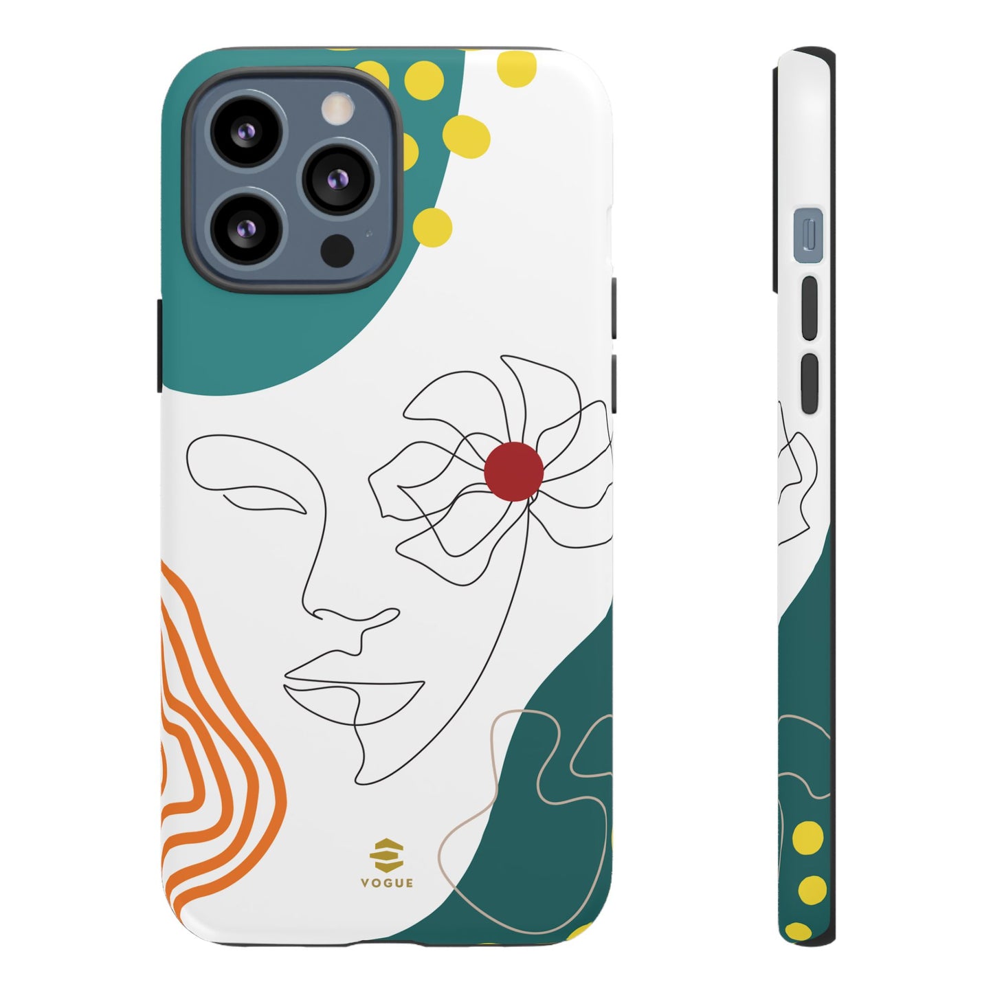 Women Face Line Art Phone Case iPhone