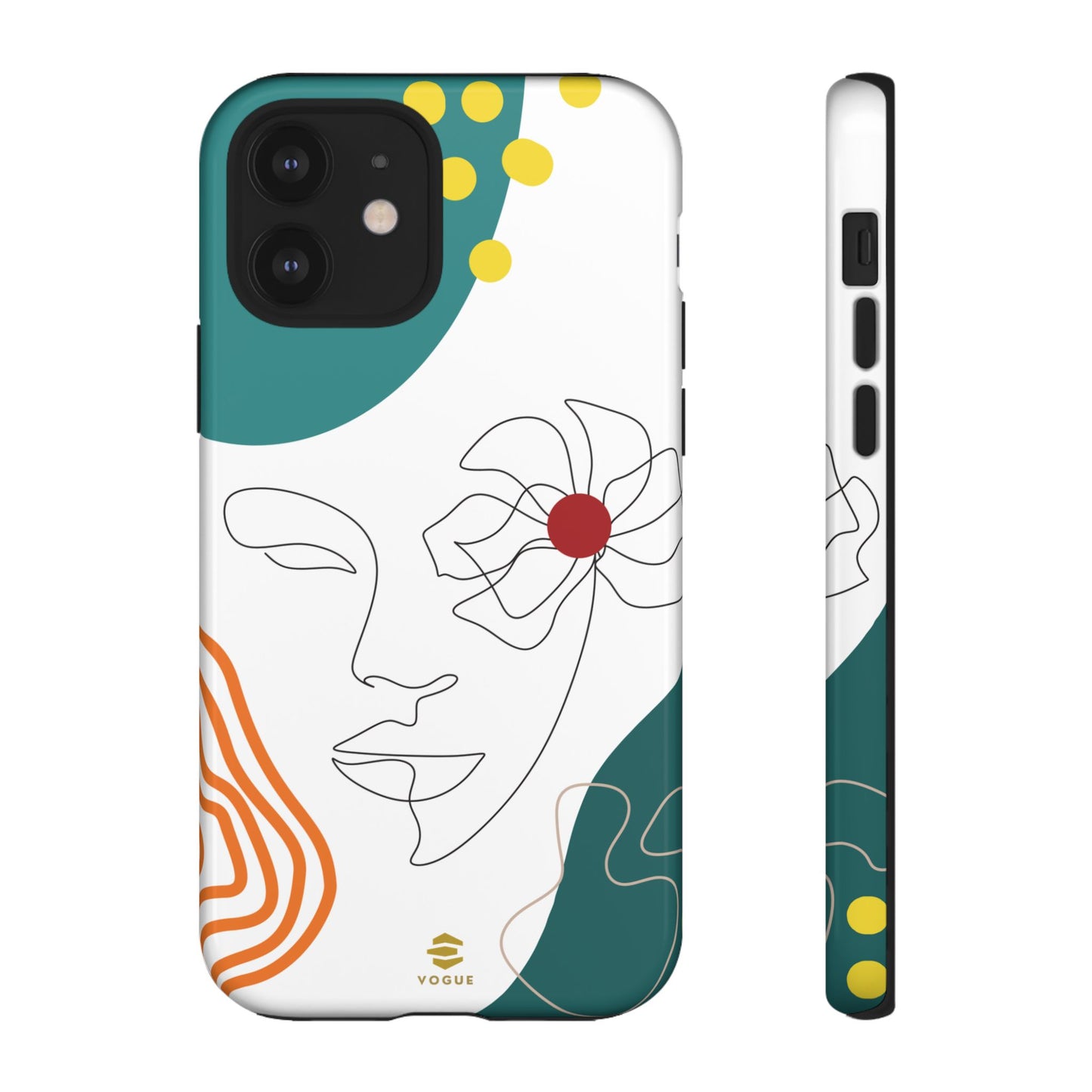 Women Face Line Art Phone Case iPhone