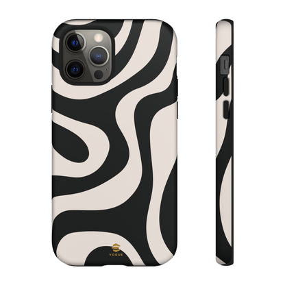 Black Swirl iPhone Tough Case