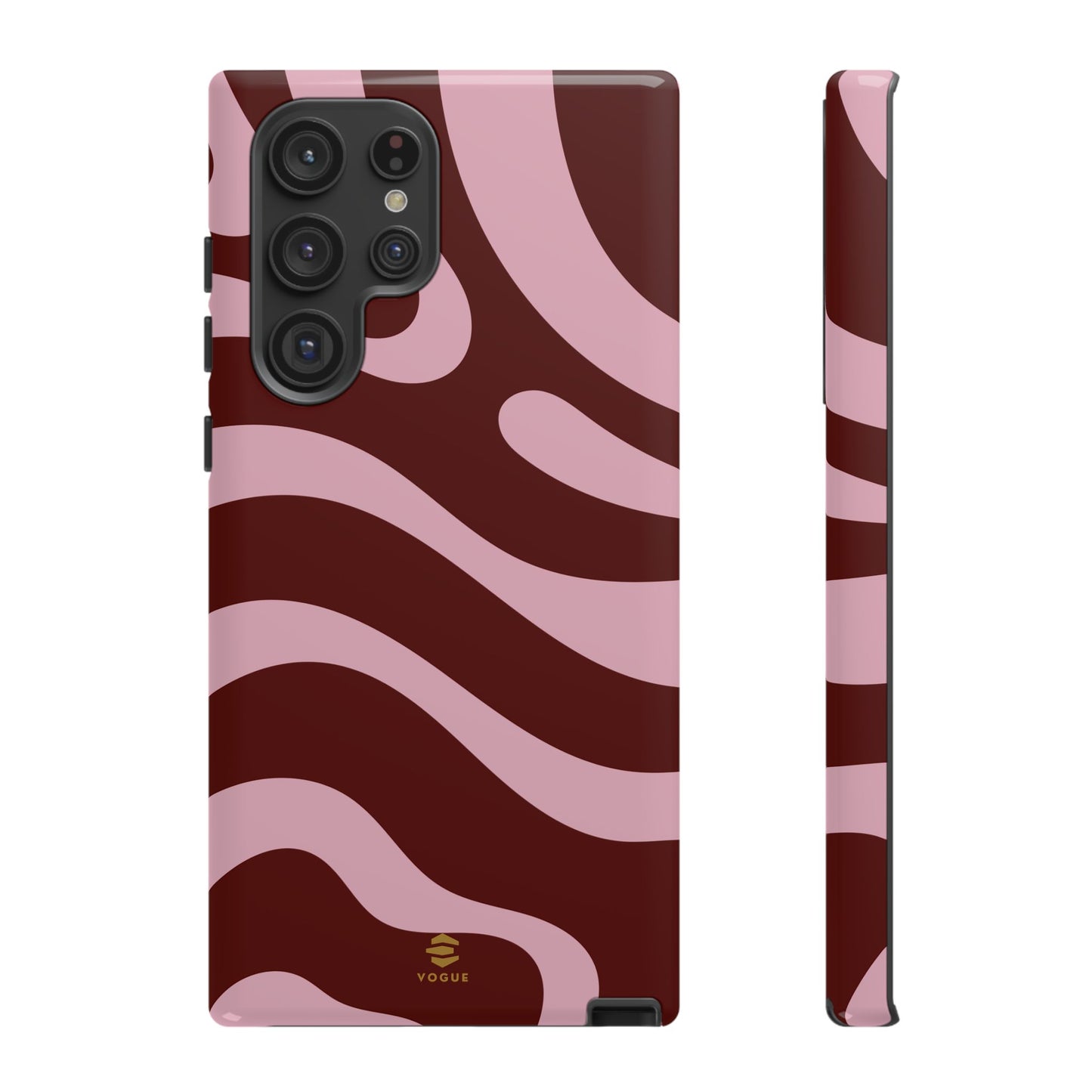 Maroon Ripple Samsung Galaxy Case