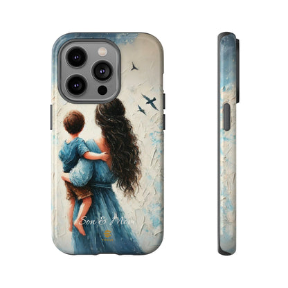 Custom Son & Mom iPhone Tough Case