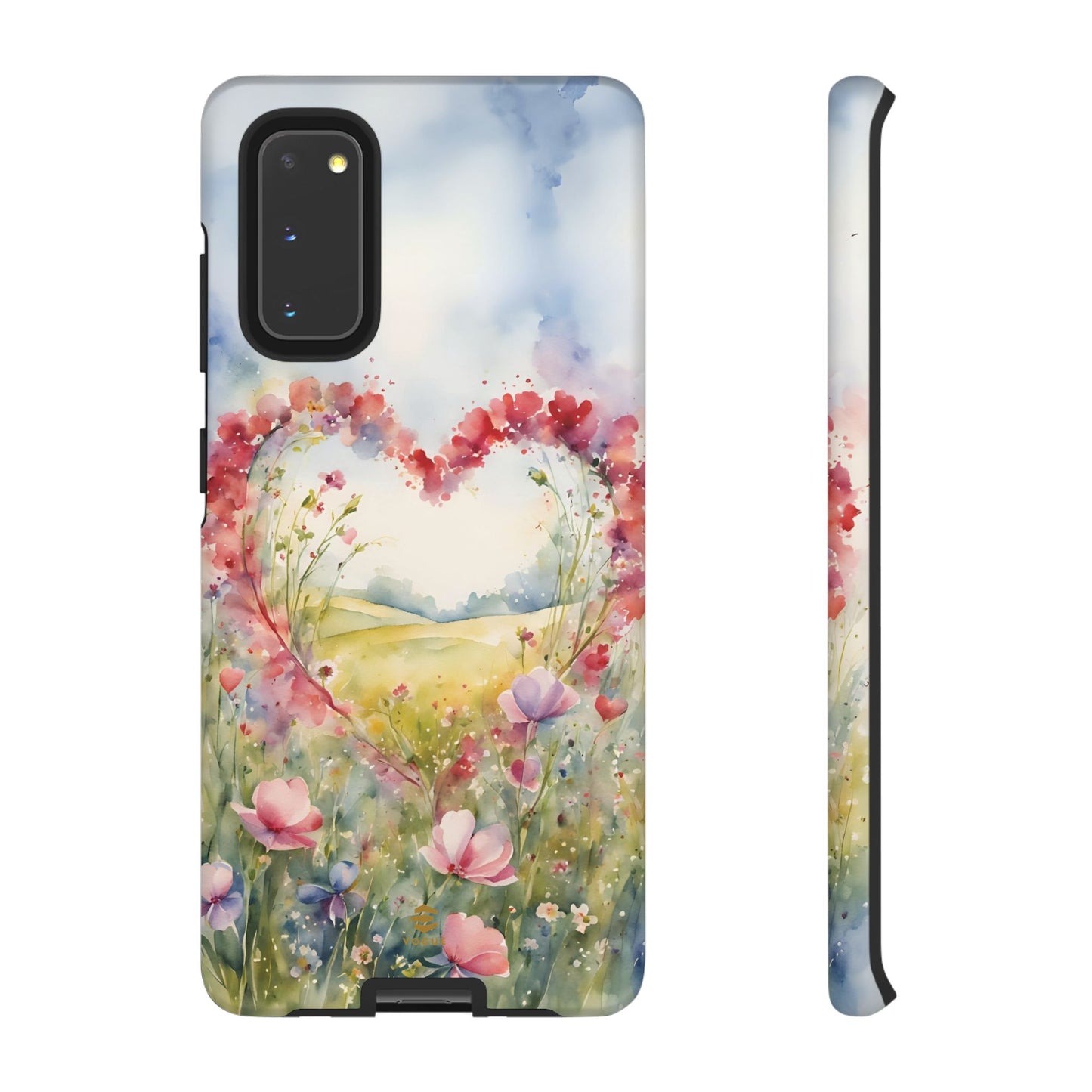 Flower heart Tough Phone Case for Samsung