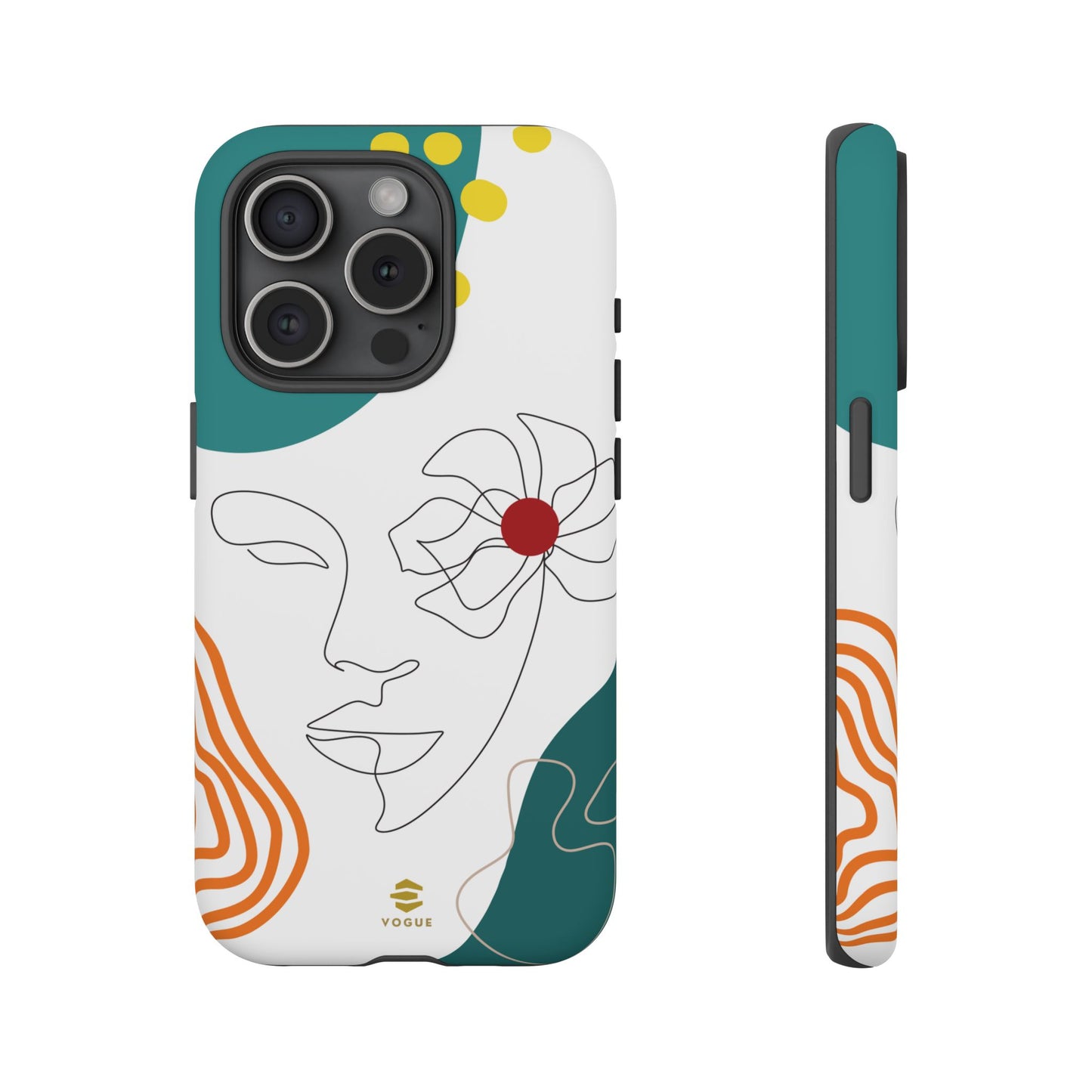 Women Face Line Art Phone Case iPhone