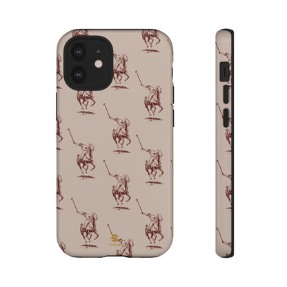 Polo Player Brown iPhone Cases