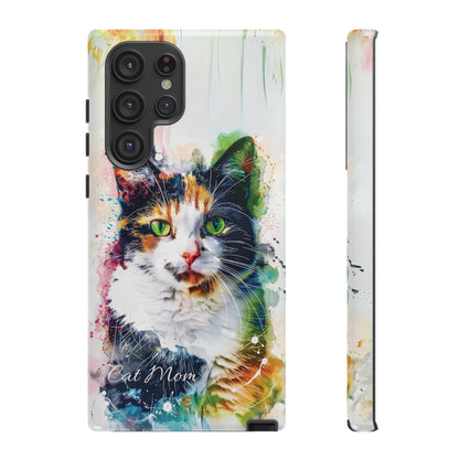 Custom Cat Mom Samsung Galaxy Tough Case