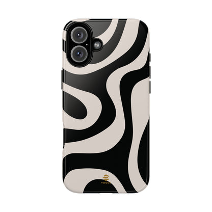 Black Swirl iPhone Tough Case