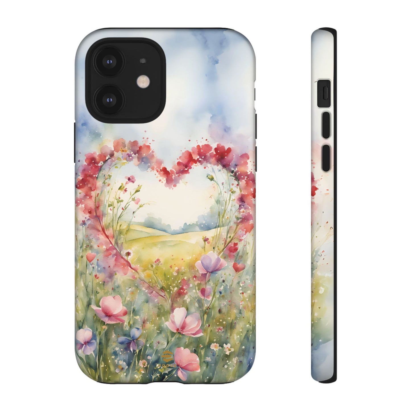 Flower heart iPhone Tough Case