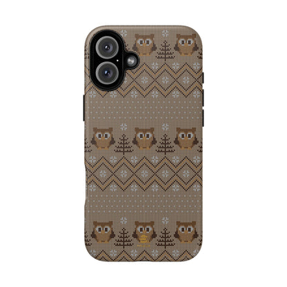 Owl Xmas Jumper iPhone case