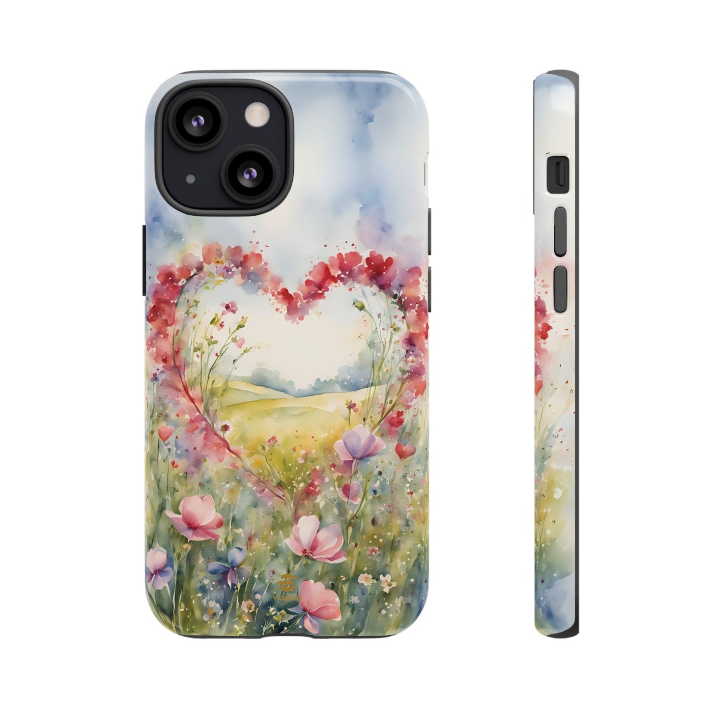 Flower heart iPhone Tough Case