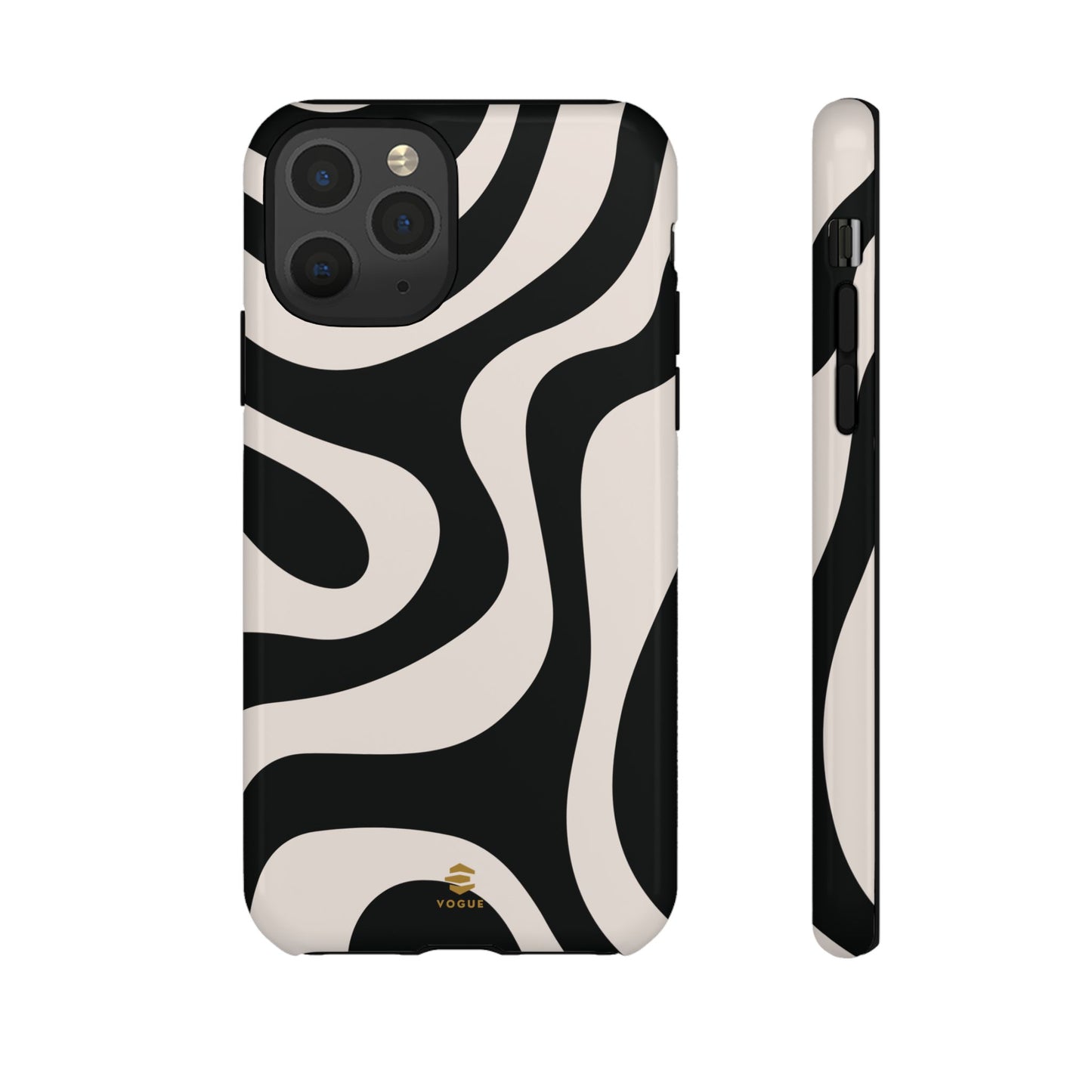 Black Swirl iPhone Tough Case