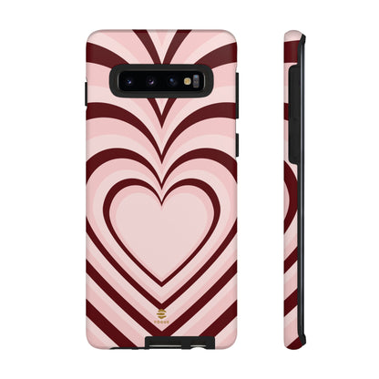 Burgundy Hearts Design - Phone Case, Love, Valentine's Day Gift for Her Samsung Galaxy