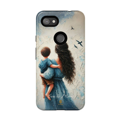 Custom Son & Mom Google Pixel Tough Phone Case