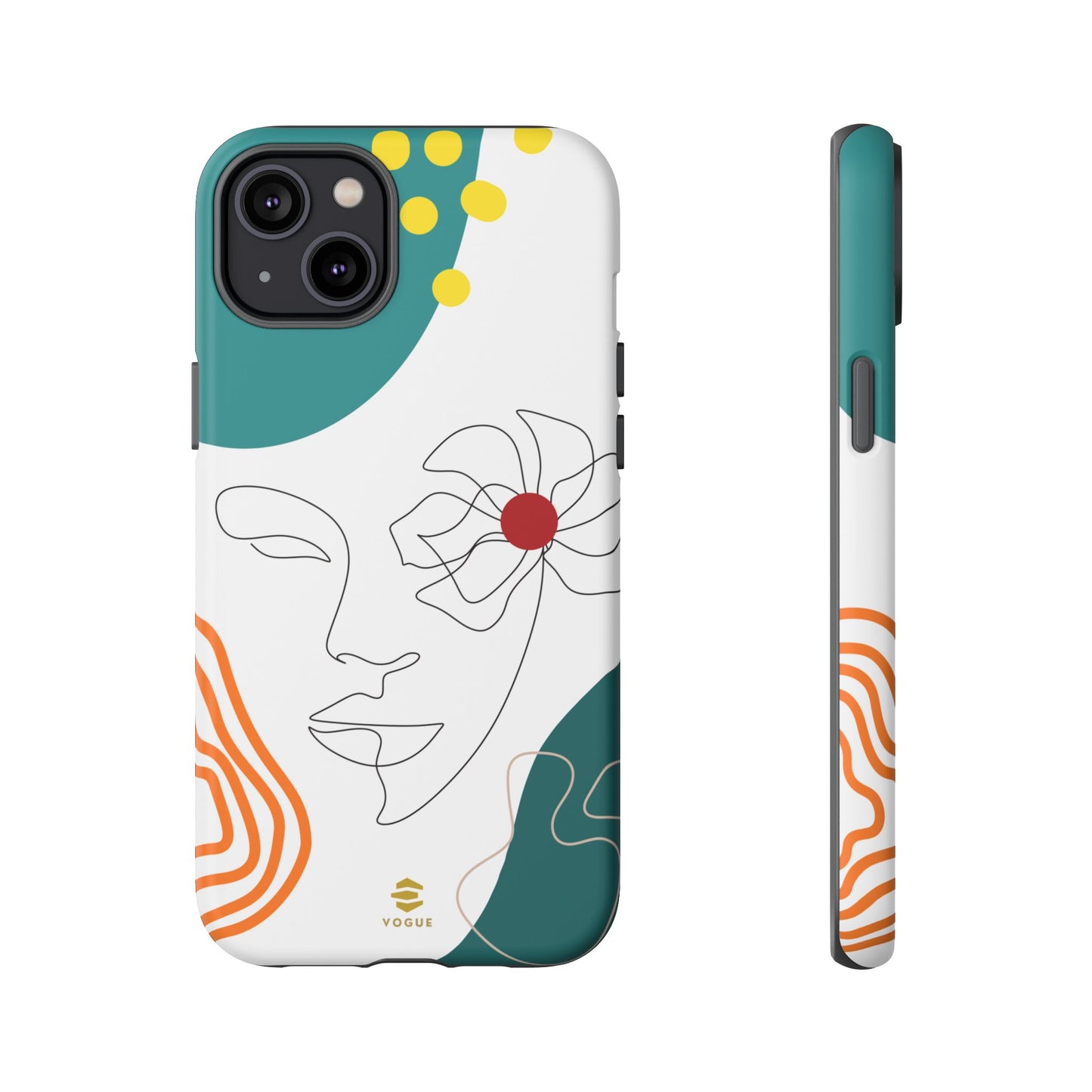 Women Face Line Art Phone Case iPhone