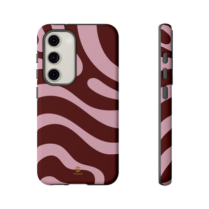 Maroon Ripple Samsung Galaxy Case