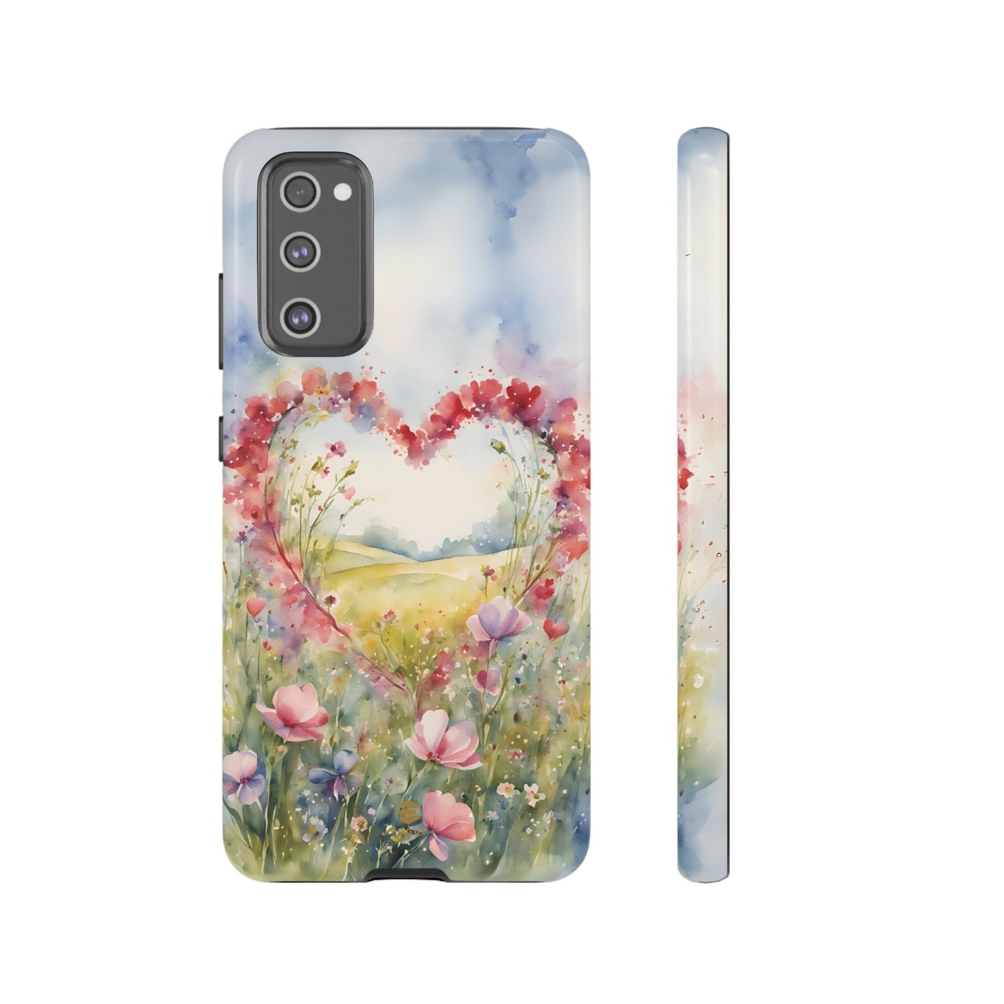 Flower heart Tough Phone Case for Samsung