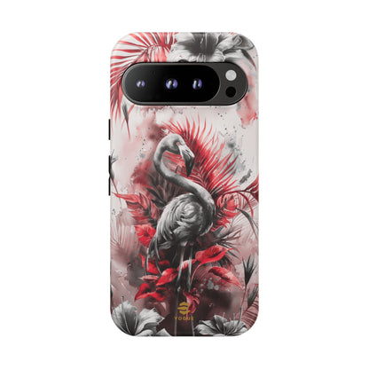 Flamingo Tropical Design Tough Phone Case Pixel