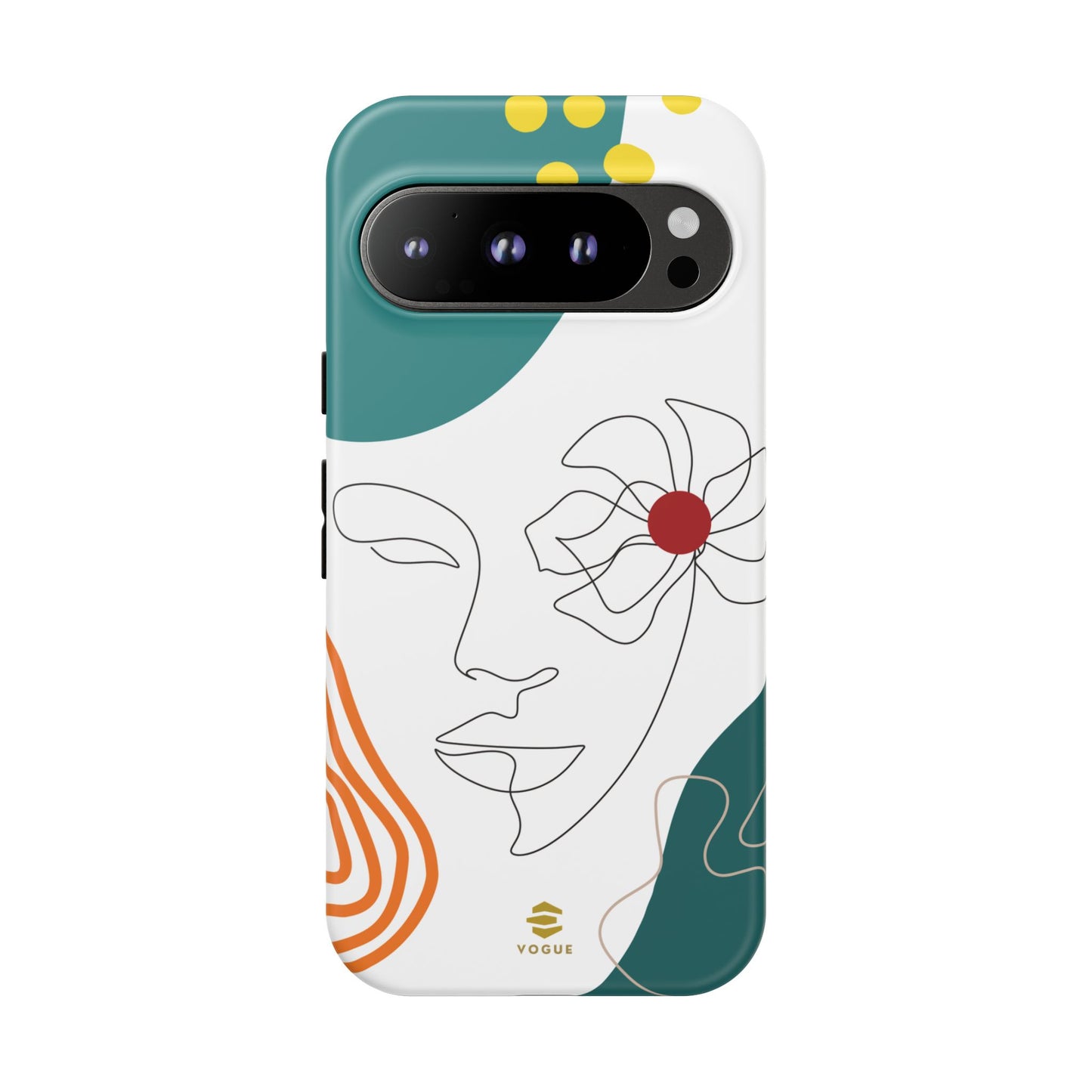 Women face Line Art Phone Case Google