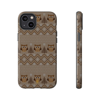 Owl Xmas Jumper iPhone case