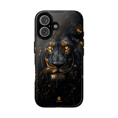 Black Lion Art for MagSafe iPhone Phone Case