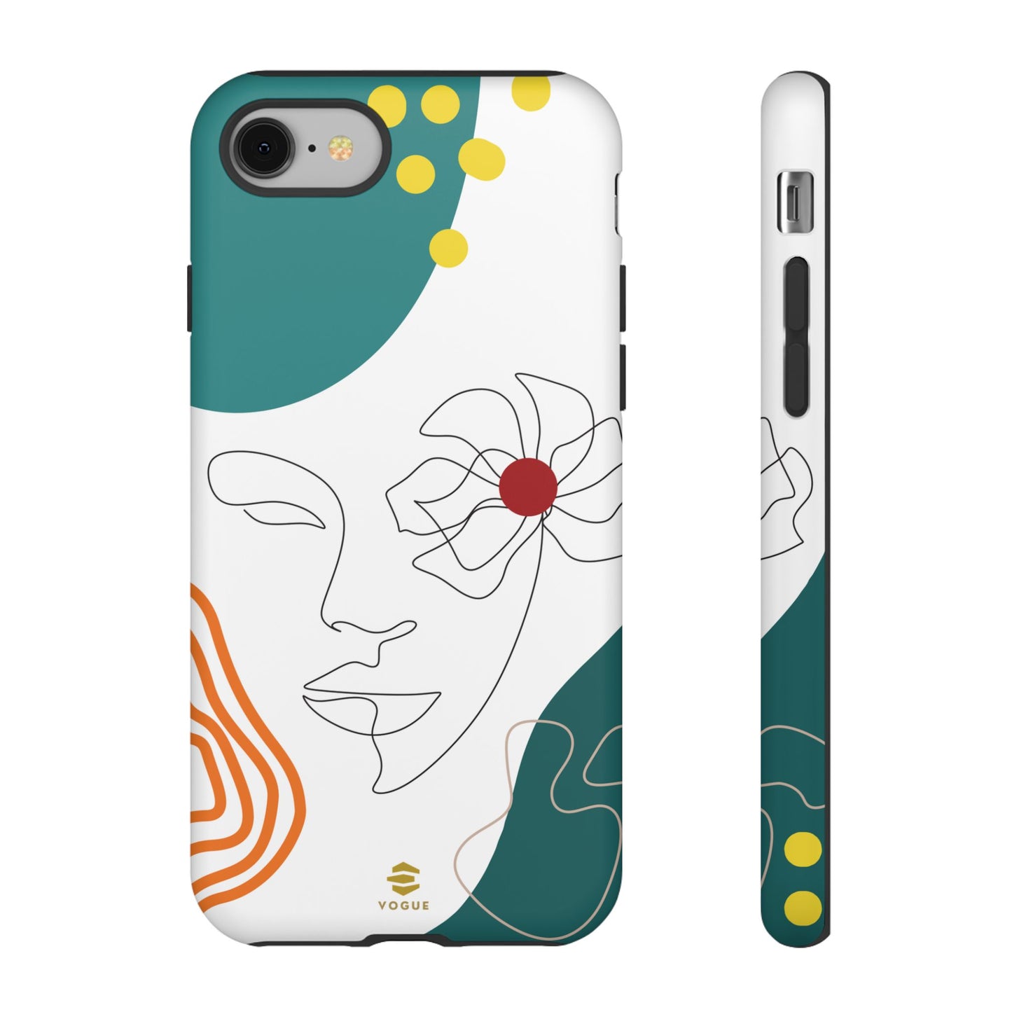 Women Face Line Art Phone Case iPhone