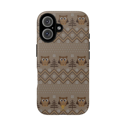 Owl Xmas Jumper iPhone case