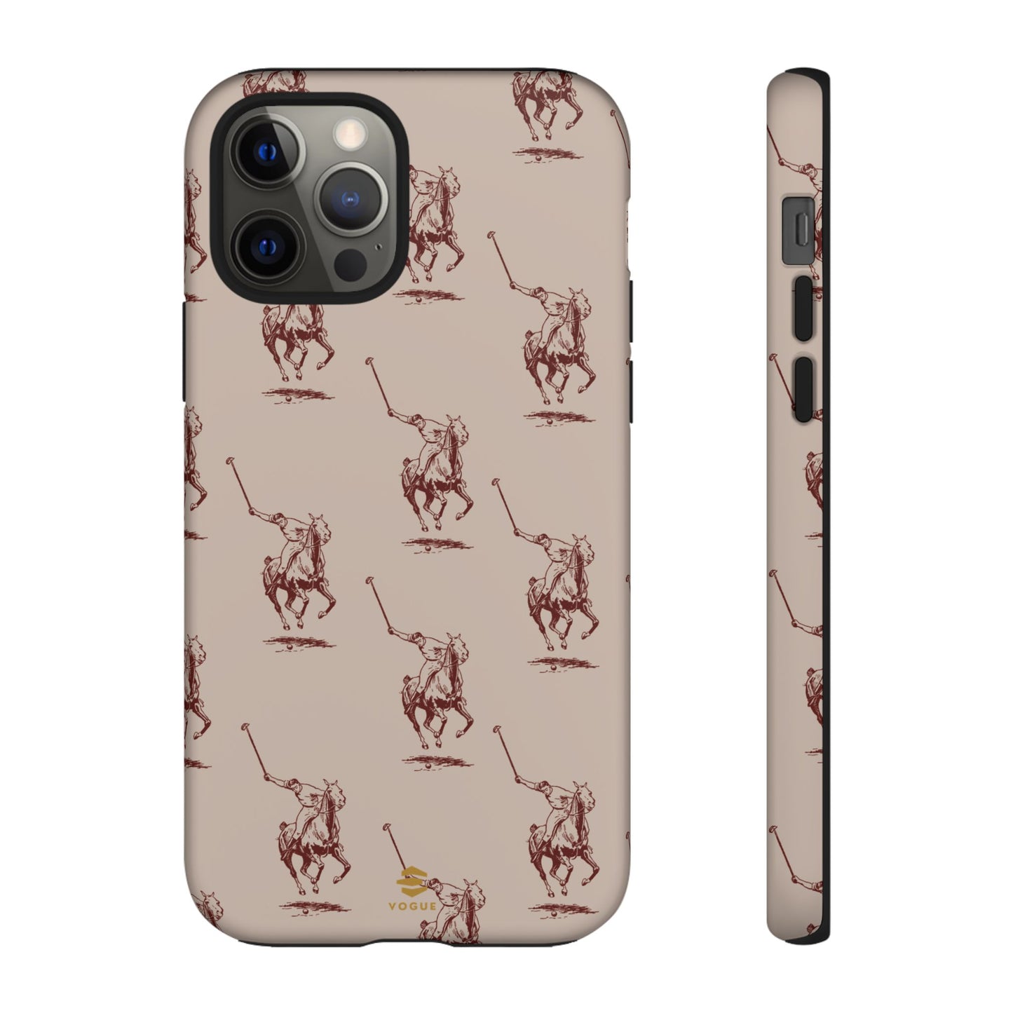 Polo Player Brown iPhone Cases