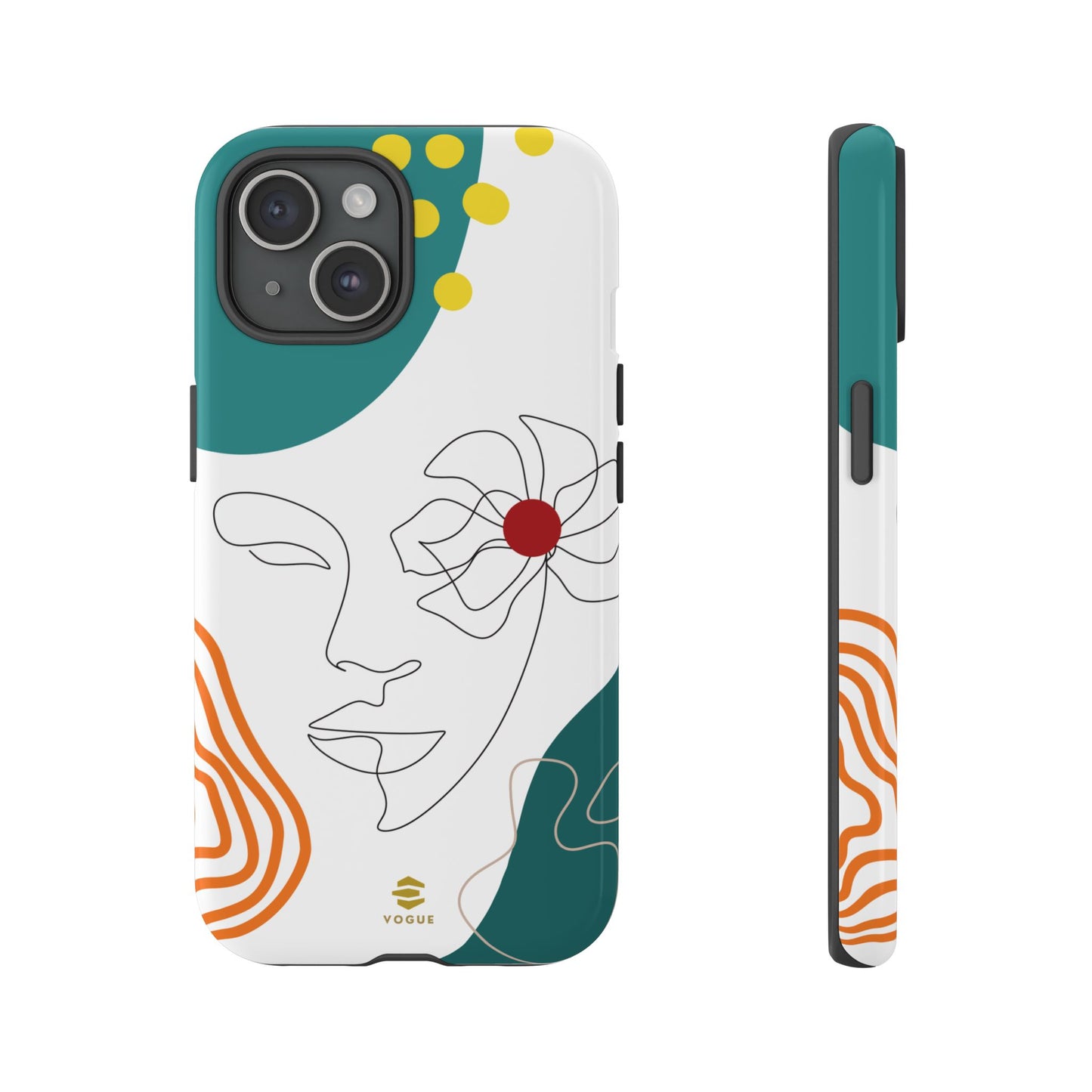 Women Face Line Art Phone Case iPhone