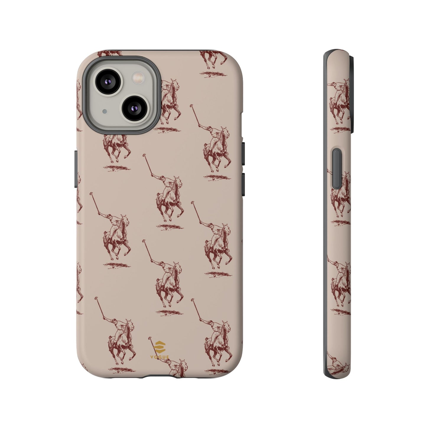 Polo Player Brown iPhone Cases