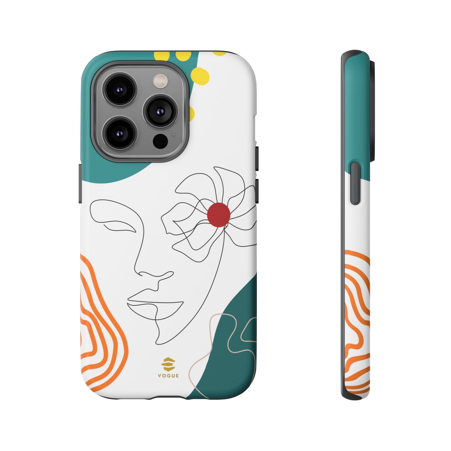 Women Face Line Art Phone Case iPhone