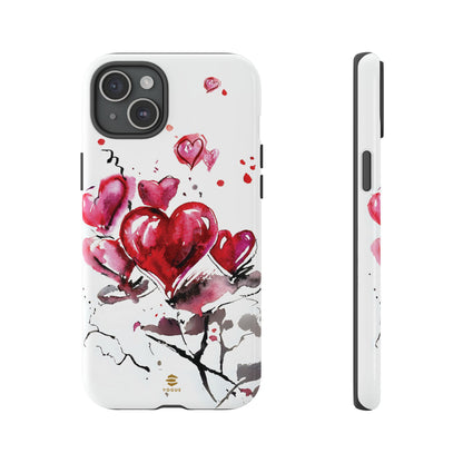 Abstract Hearts Art - iPhone Case, Love, Valentine's Day Gift for Her Protective tough Cover