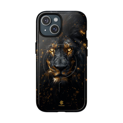 Black Lion Art for MagSafe iPhone Phone Case