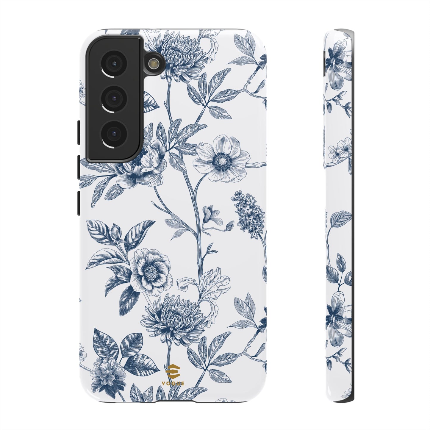 Floral Line Art Tough Phone Case Samsung