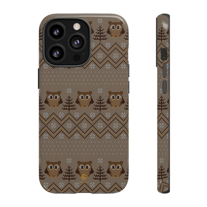 Owl Xmas Jumper iPhone case