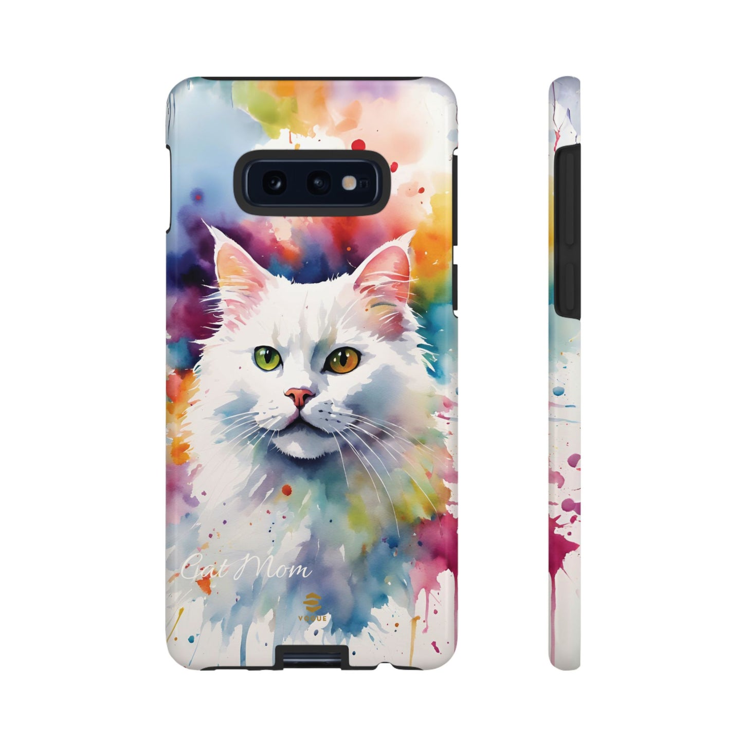 Custom White Cat Samsung Galaxy Tough Phone Case