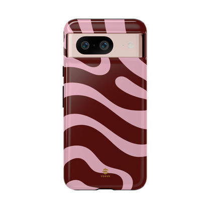 Maroon Ripple Google Pixel Case