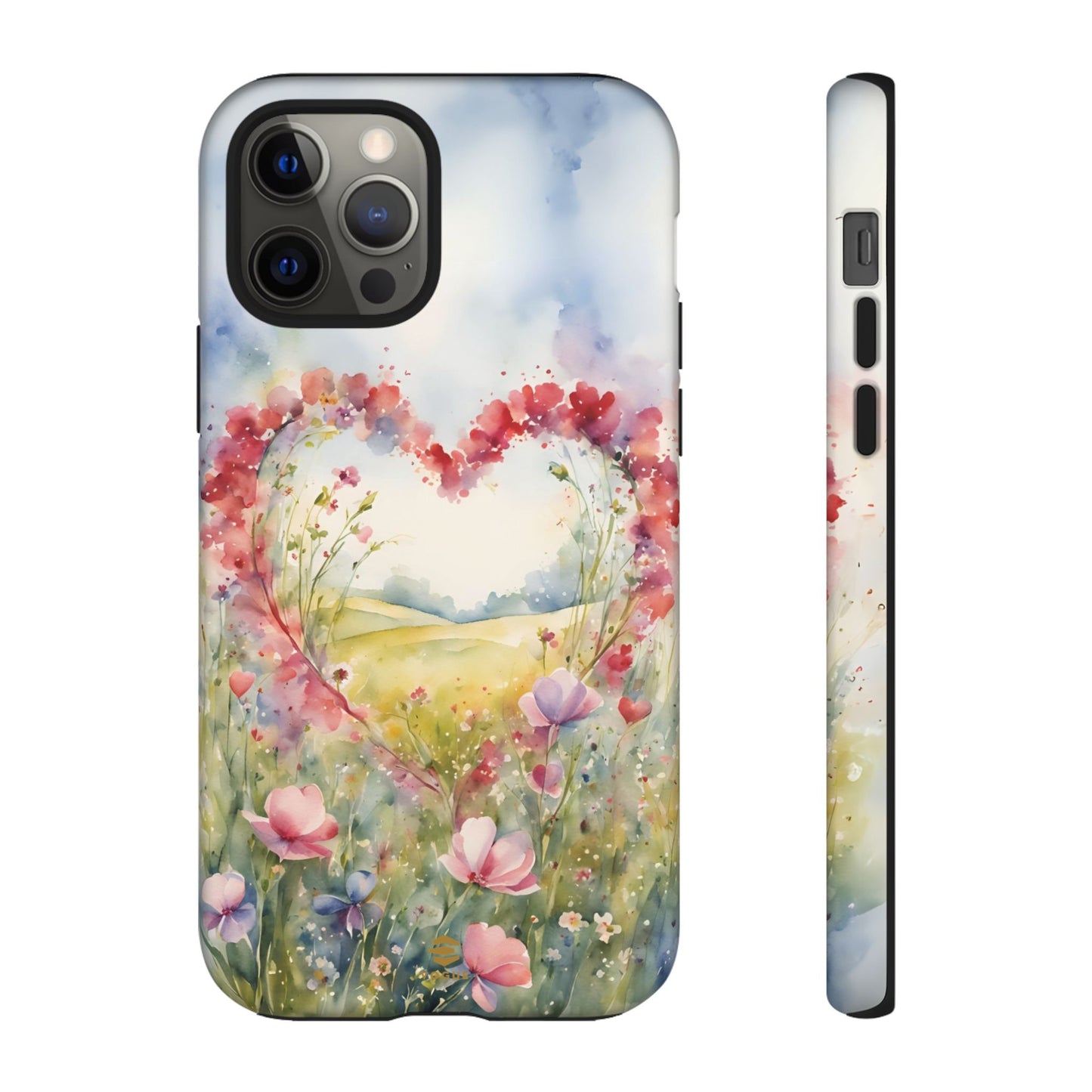 Flower heart iPhone Tough Case