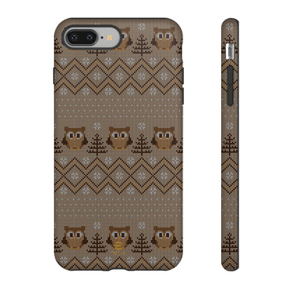 Owl Xmas Jumper iPhone case