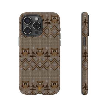 Owl Xmas Jumper iPhone case