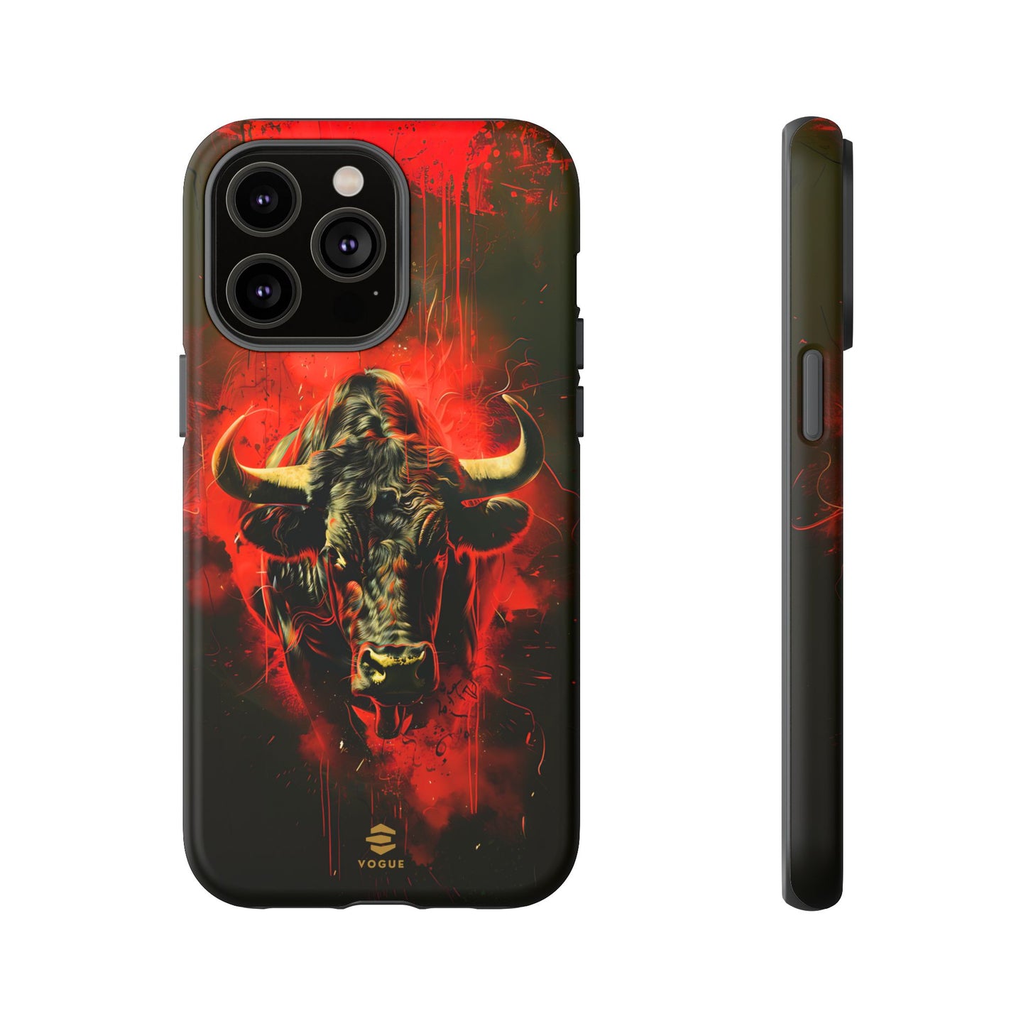 Bull Black iPhone Tough case